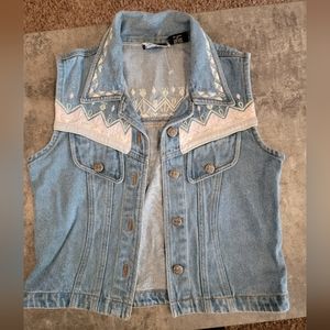 VTG Valencia Denim Vest Small